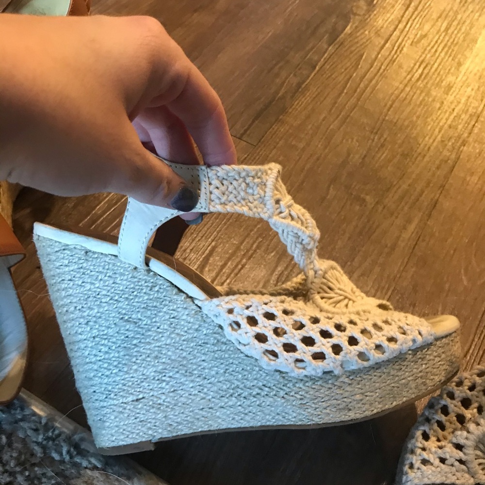 Lucky Brand crotchet Wedges